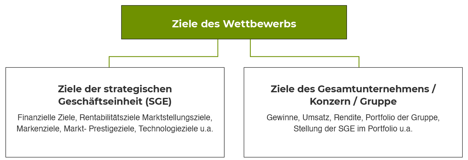 Zielsystem Ziele des Wettbewerbs